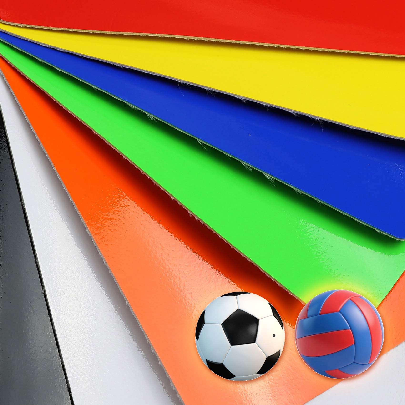 Spordipallid PU kunstnahast peegeldav PVC nahk